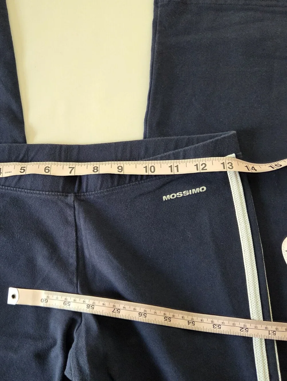 Mossimo Supply Co. Navy Blue Athletic Pants with Side Stripe Medium